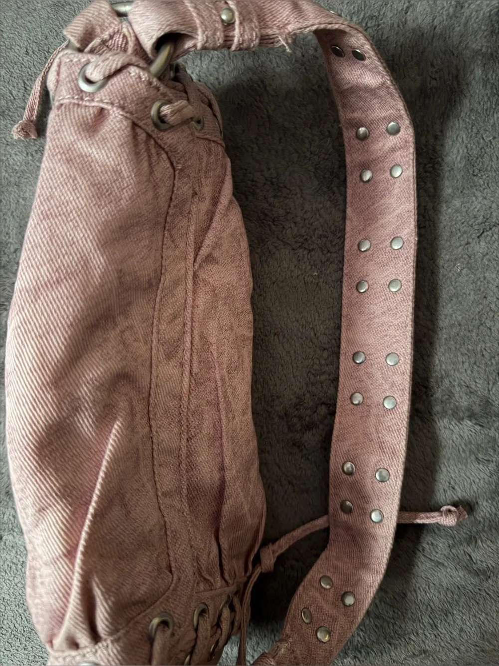 Zara Pink Denim Should Bag